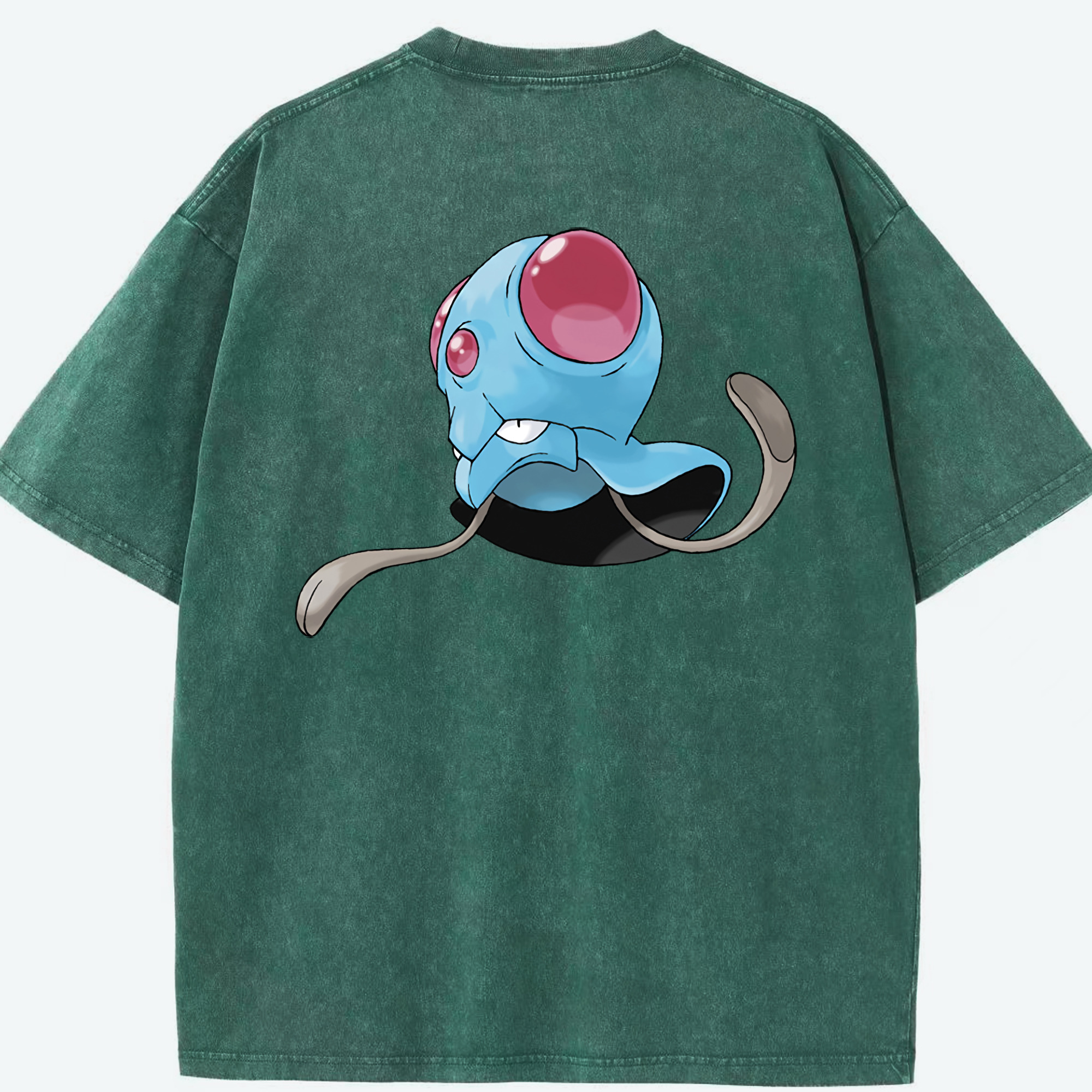 （画像用） ポケットモンスター Pokémon 綿100% ヴィンテージ風 半袖Tシャツ（背面プリント）